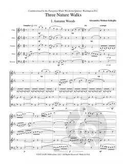 3 Nature Walks (Wind Quintet) von Alexandra Molnar-Suhajda 