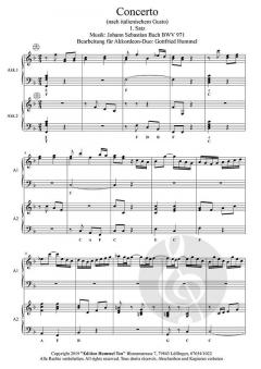 Italienisches Konzert von Johann Sebastian Bach 