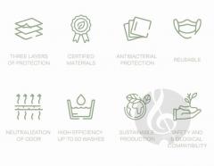 Atemschutzmaske schwarz 