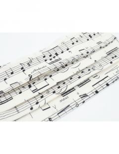 Gesichtsmaske mit Musik - Design 12: Notenzeilen 