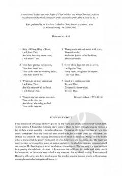 I Will Move Thee von Alec Roth 