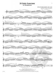 25 Daily Exercises for Saxophone von Hyacinthe Eleonore Klose 