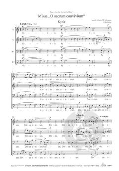 Missa O Sacrum Convivium von Alwin Michael Schronen 