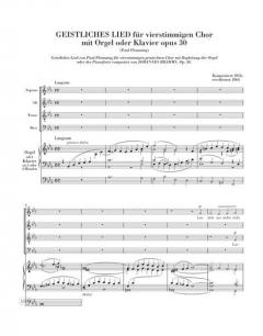 Chorwerke und Vokalquartette mit Klavier oder Orgel 1 von Johannes Brahms 