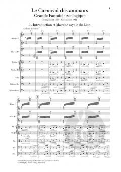 Le Carnaval des animaux von Camille Saint-Saëns 