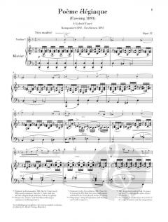Poème élégiaque op. 12 und andere Werke von Eugene Ysaye 