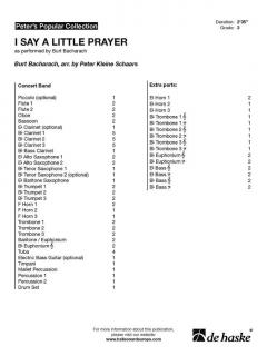 I Say A Little Prayer von Burt Bacharach 