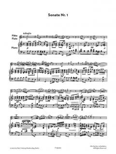 Ausgewählte Sonaten für Flöte und Basso continuo von Johann Joachim Quantz im Alle Noten Shop kaufen