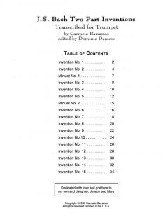 Two-Part Inventions von Johann Sebastian Bach 
