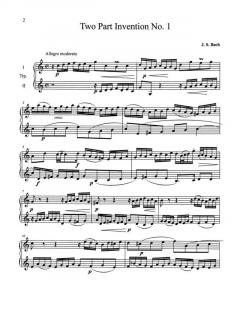 Two-Part Inventions von Johann Sebastian Bach 