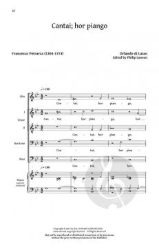 Five Italian Madrigals von Orlando di Lasso 