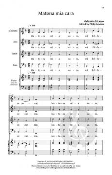 Five Italian Madrigals von Orlando di Lasso 