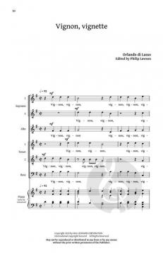 Five French Madrigals von Orlando di Lasso 