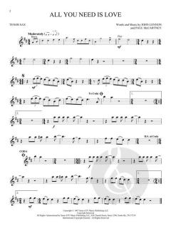 Instrumental Play-Along Tenor Sax von The Beatles 