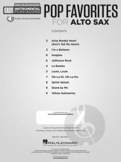 Pop Favorites - Alto Sax 