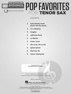Pop Favorites - Tenor Sax 