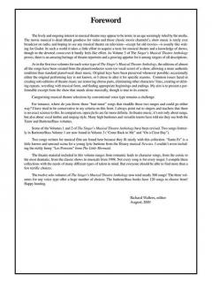 The Singer's Musical Theatre Anthology Vol. 3 