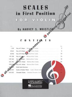 Scales in First Position for Violin von Harvey Whistler im Alle Noten Shop kaufen