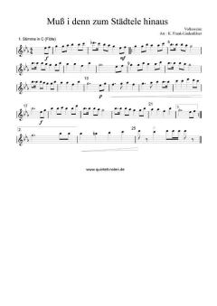 Muss i denn zum Städtele hinaus (Download) (Download) 