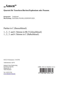 Amen für Posaunenquartett im Alle Noten Shop kaufen
