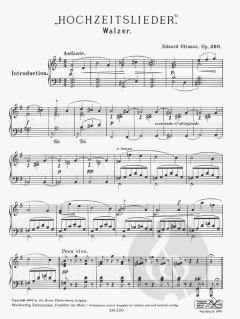 Hochzeitslieder / Zart besaitet von Eduard Strauss 