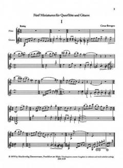 Fünf Miniaturen von Cesar Bresgen 