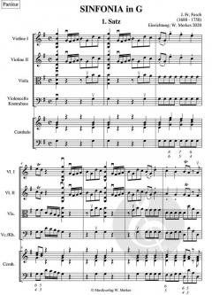 Sinfonia in G von Johann Friedrich Fasch 