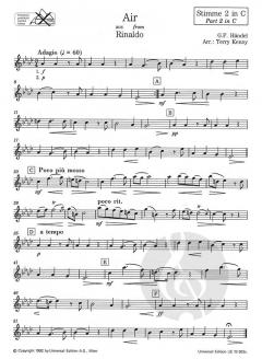 Air aus Rinaldo und Tanzduett aus Hänsel und Gretel von Engelbert Humperdinck für Holzbläser Quartett im Alle Noten Shop kaufen
