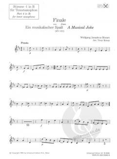 Ein musikalischer Spaß - Finale von Wolfgang Amadeus Mozart für Holzbläser-Ensemble (UE Bläser-Ensemble Band 8) im Alle Noten Shop kaufen