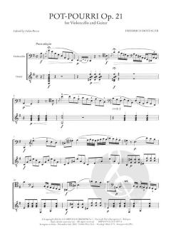 Pot-Pourri op. 21 von Justus Johann Friedrich Dotzauer 