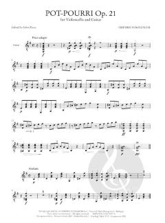 Pot-Pourri op. 21 von Justus Johann Friedrich Dotzauer 