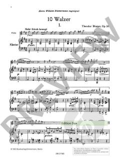 Zehn Walzer op. 56 von Theodor Blumer 