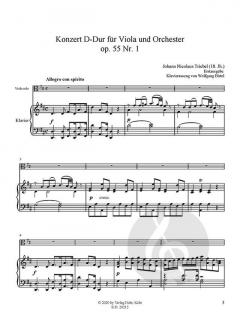 Konzert D-Dur op. 55/1 von Johann Nicolaus Triebel 
