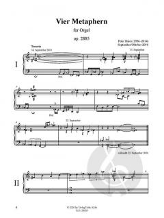 4 Metaphern op. 2885 von Peter Bares 
