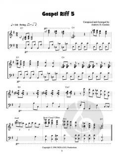 Gospel Riffs God Would Love To Hear for Piano and Keyboard von Andrew D. Gordon 