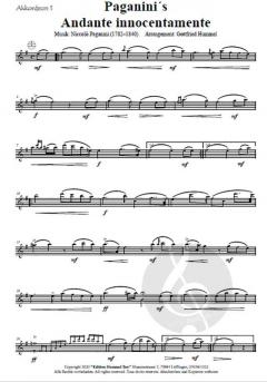 Andante innocentamente von Niccolò Paganini 