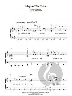 Maybe This Time von John Kander (Download) 