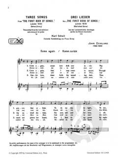3 Lieder von John Dowland 
