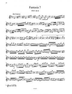 12 Fantasien von Georg Philipp Telemann 