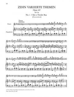 Variationen über Volksweisen op. 105 + 107 von Ludwig van Beethoven 