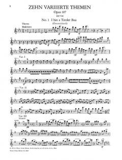 Variationen über Volksweisen op. 105 + 107 von Ludwig van Beethoven 