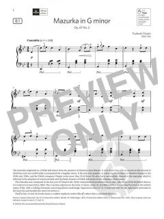 Mazurka in G minor von Frédéric Chopin (Download) 