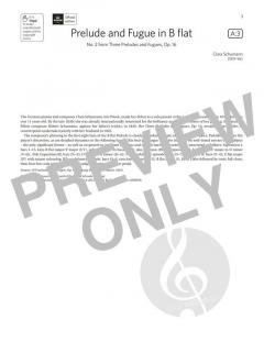 Prelude and Fugue in B flat von Clara Schumann (Download) 