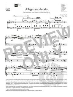 Allegro moderato von Joseph Haydn (Download) 
