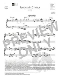 Fantasia in C minor von Johann Sebastian Bach (Download) 