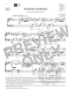 Andante moderato von Gabriel Fauré (Download) 