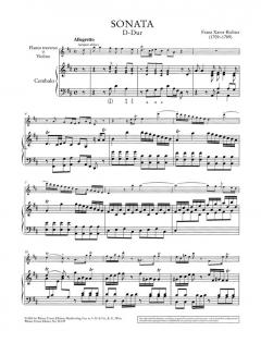 Sonaten von Franz Xaver Richter 