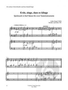 Erde, singe, dass es klinge von Lothar Graap 