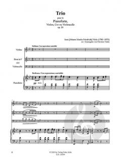 Trio op. 20 von Johann Friedrich Nisle 