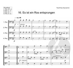 Weihnachtslieder für Posaunen-Ensemble 